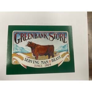 Vintage Greenbank Store Postcard Serving Man and Beast Since 1904 Whidbey Island